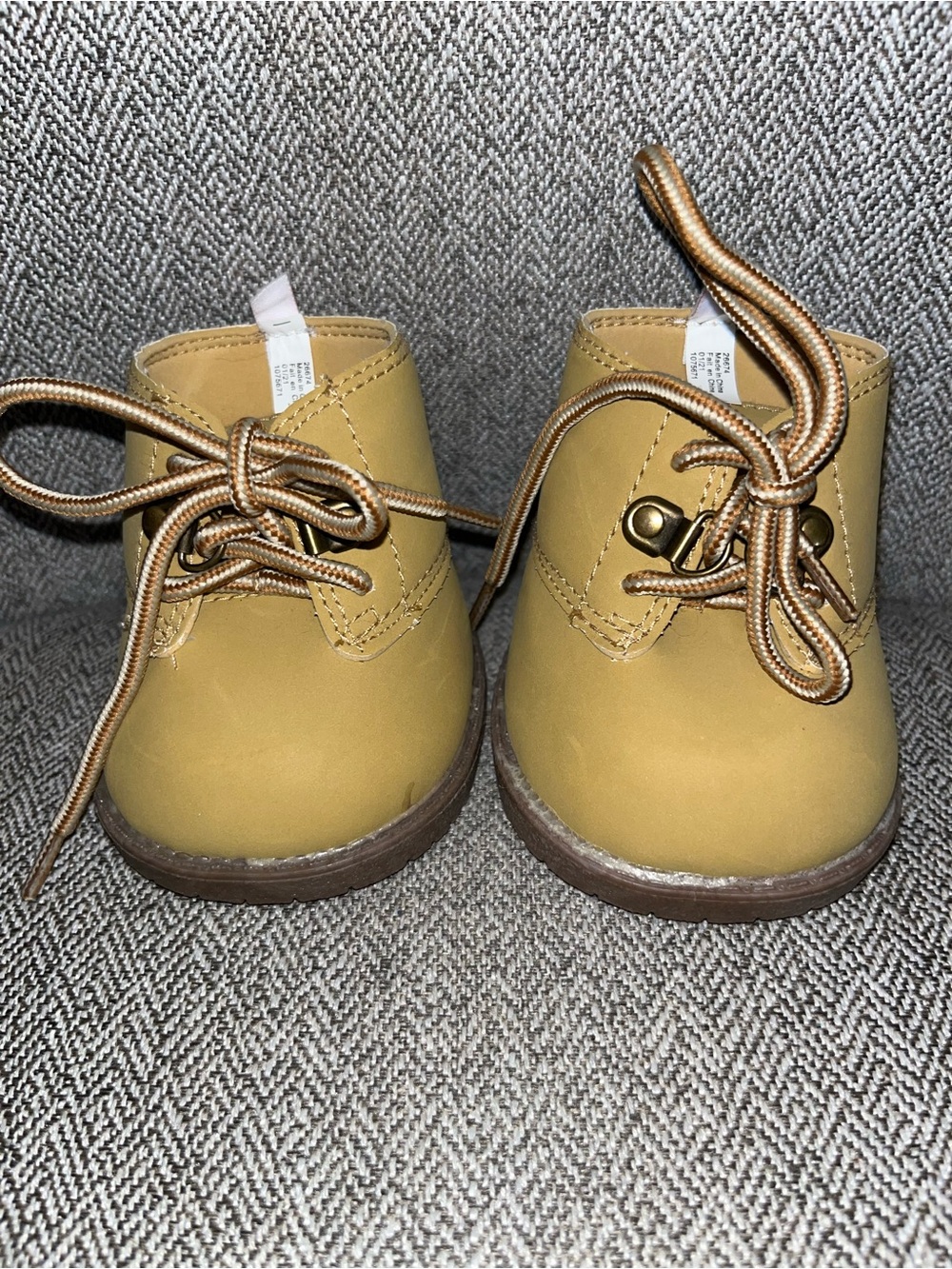 Build A Bear Bearland Hiking Boots Construction Work Outdoors Brown Teddy Shoes